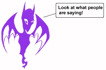 Purple Bat Thingy Sez...